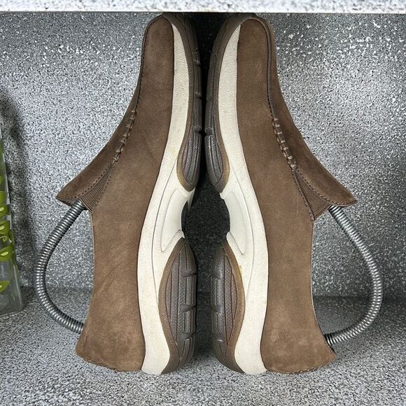 Merrell Primo Seam Moc DK Taupe Shoes Leather Suede Size 9 - Picture 3 of 8